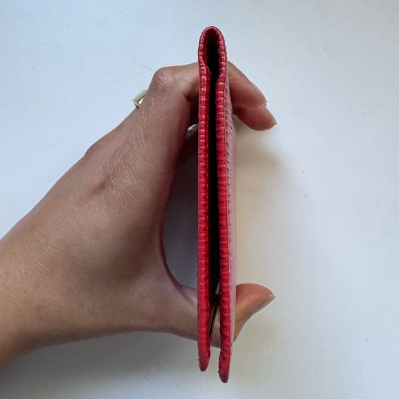 Louis Vuitton Red Epi Leather Card Holder / Bifold ID Wallet - Picture 5 of 6